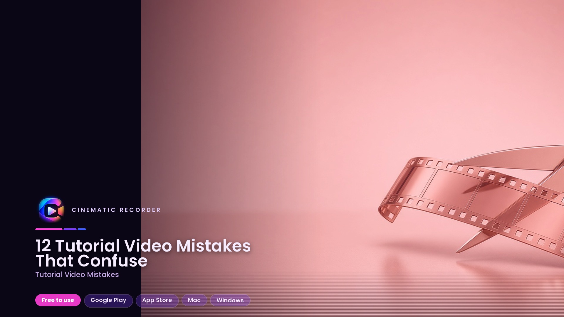 tutorial video mistakes