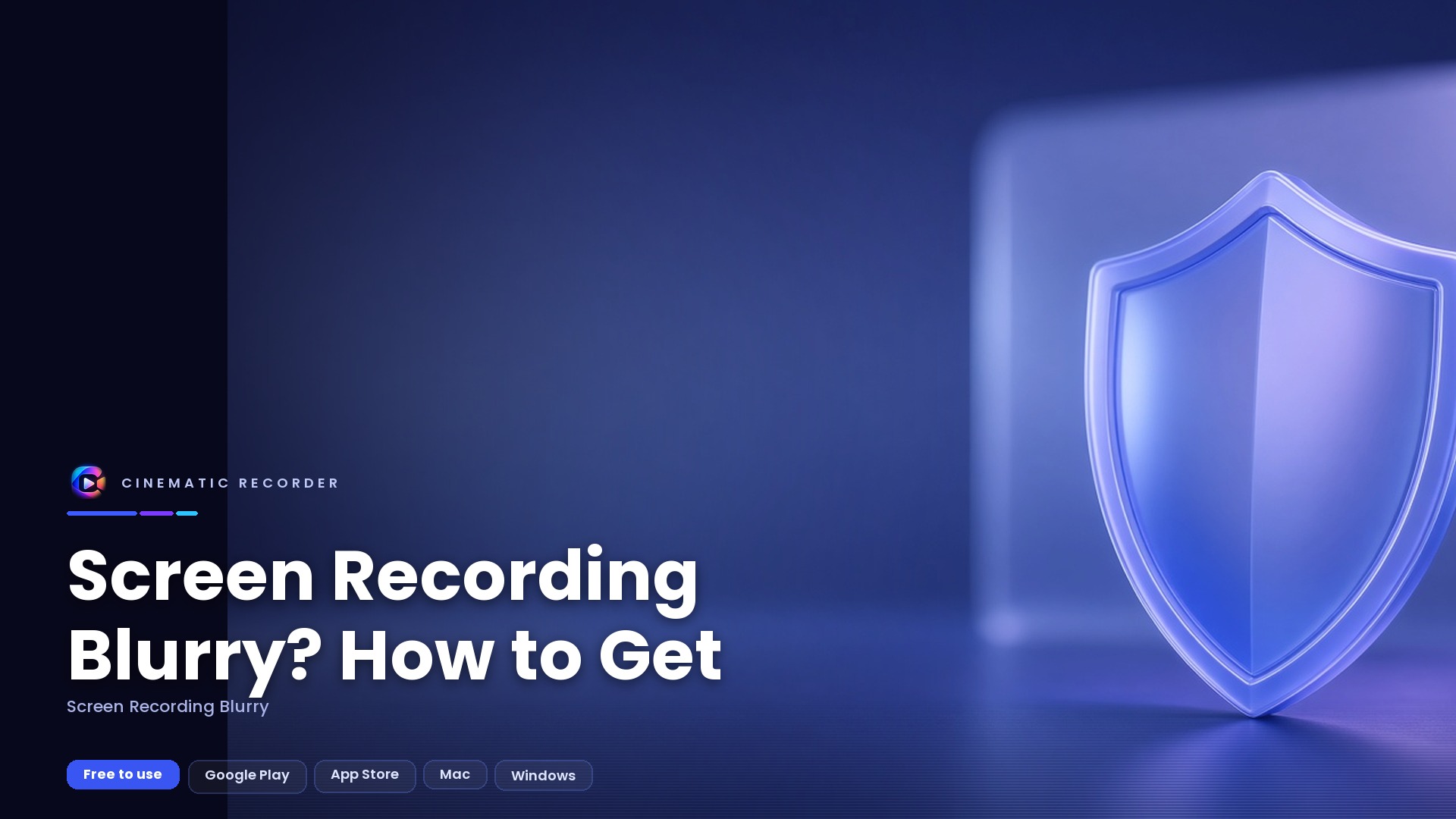 screen recording blurry
