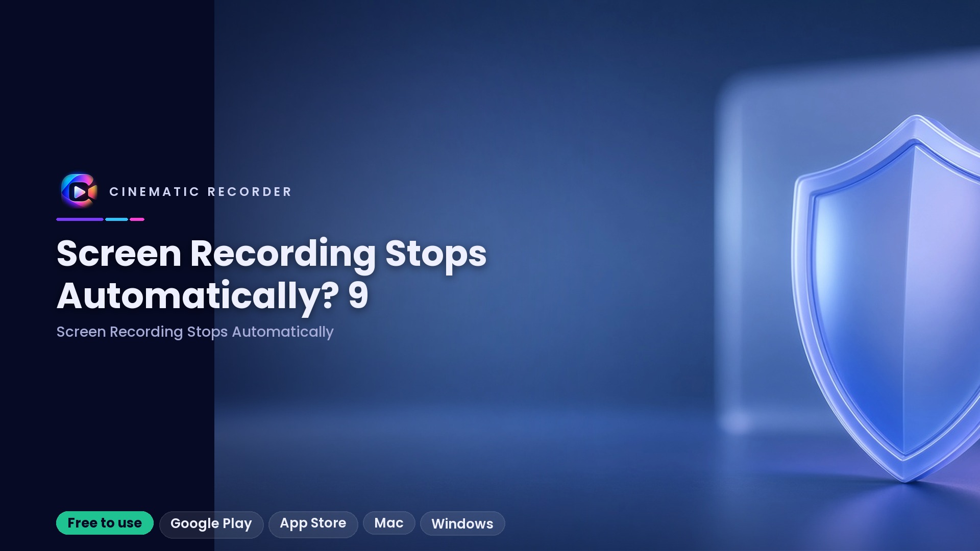 screen recording stops automatically