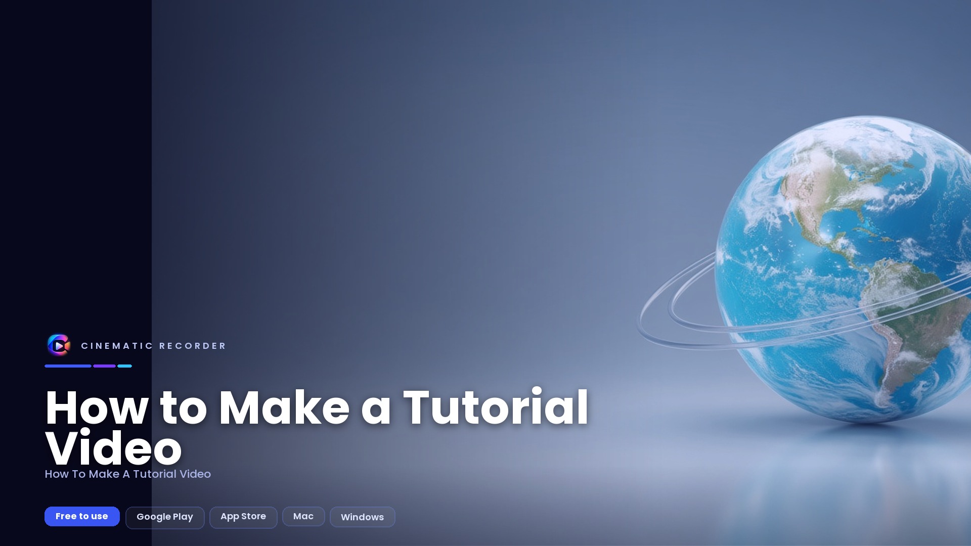 how to make a tutorial video