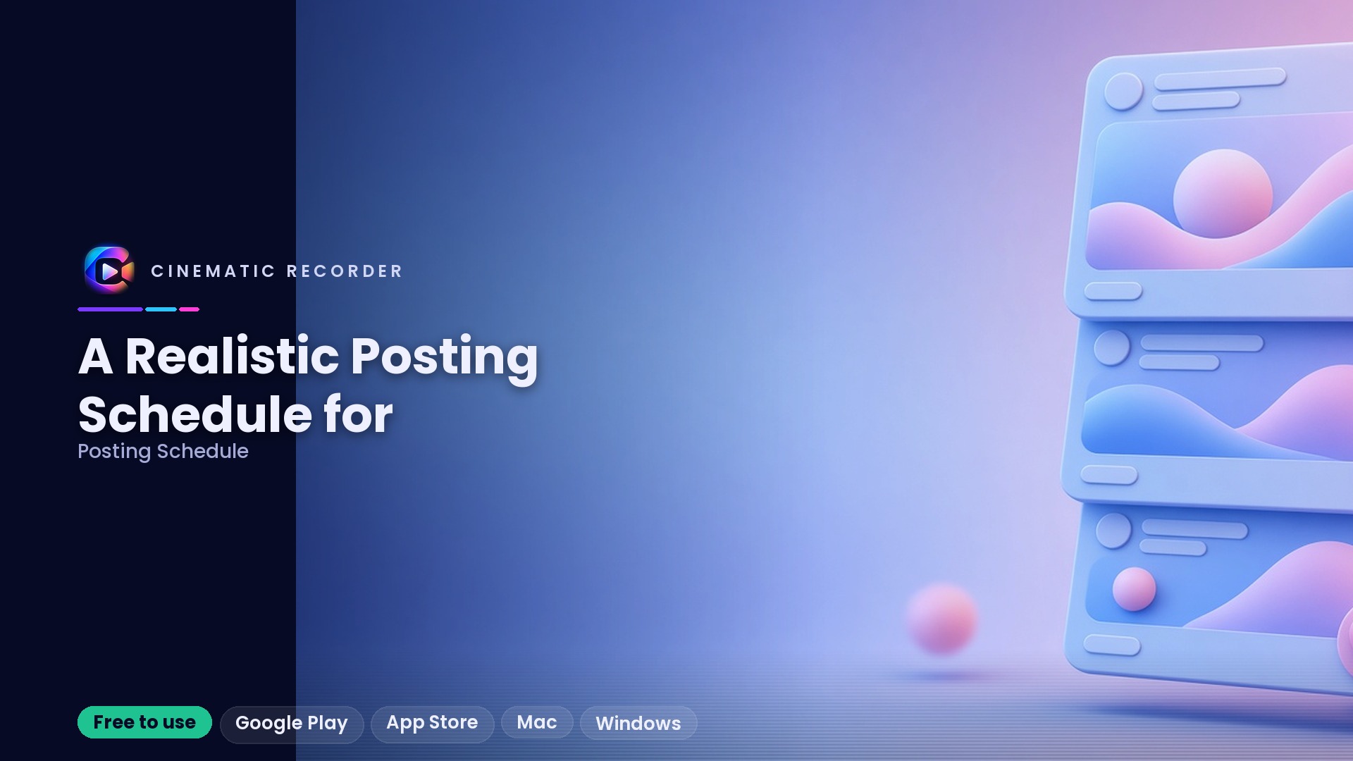 posting schedule