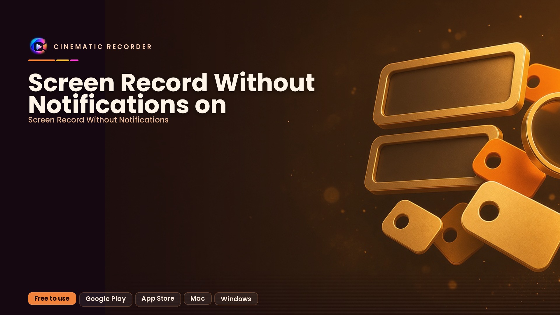 screen record without notifications